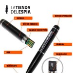 Bolígrafo grabador de audio y de video