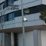 Cámara falsa exterior aluminio con led
